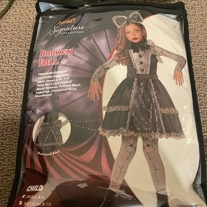 Broken doll Halloween costume medium 8-10 girls